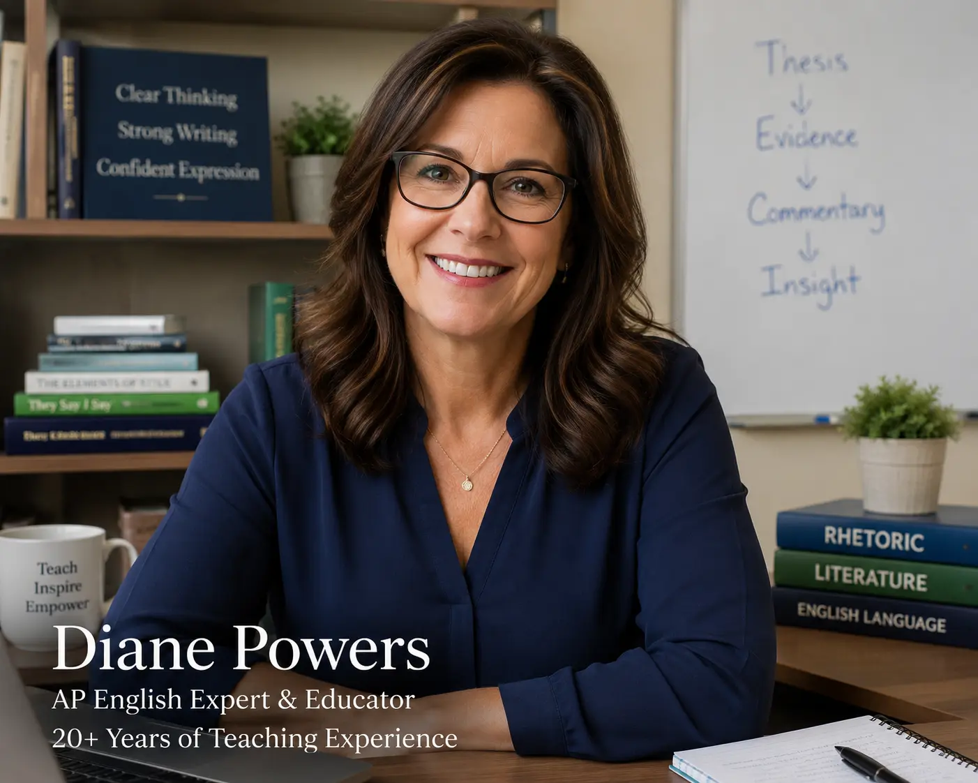 Diane Powers — AP English educator and expert reviewer